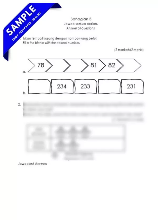 Download Ujian Akhir Matematik Tahun 2 2025 Disediakan Dalam PDF dan Word Berserta JSU
