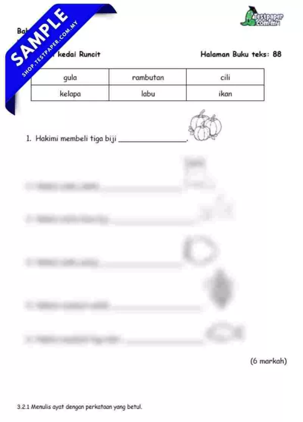 Bahan Ujian Akhir BM PPKI Tahun 2 2025 Ada Dalam Word dan PDF