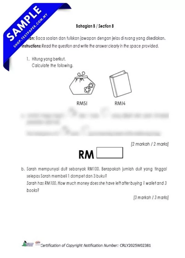 Dapatkan Ujian Matematik Akhir Tahun 3 2025 Dalam Word dan JSU