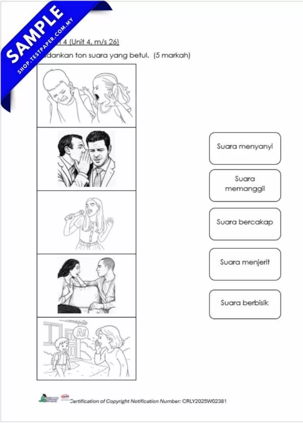 PDF Ujian Pendidikan Muzik Tahun 1 Akhir 2025 Ada Dalam Word + JSU Terkini - Image 5