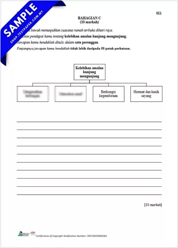 Download Ujian Akhir BM Tahun 6 UASA 2025 Dalam Word, PDF, JSU dan JSI untuk Guru