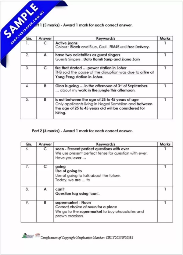 Muat Turun Ujian BI Akhir Tahun 6 UASA 2025 Dalam Fail PDF, Word, JSU dan JSI Terkini
