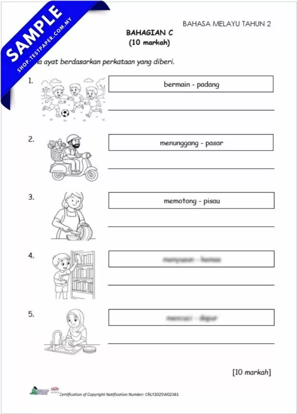 Download Soalan Akhir Tahun BM Tahun 2 2025 Dalam Pelbagai Format PDF, Word dan JSU