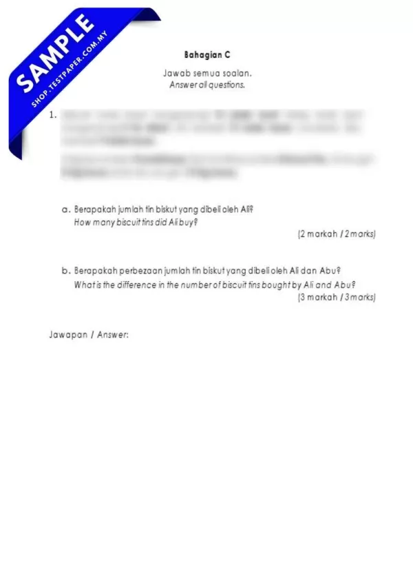 Download Ujian Akhir Matematik Tahun 2 2025 Disediakan Dalam PDF dan Word Berserta JSU