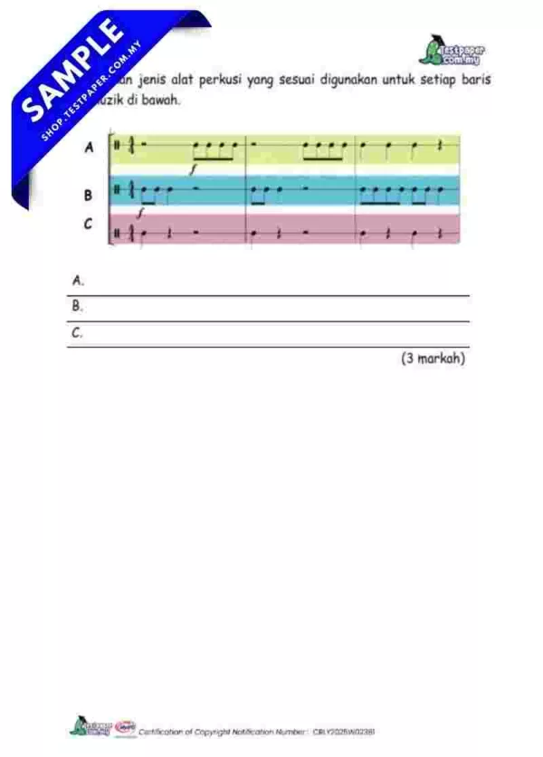Dokumen Ujian Akhir Pendidikan Muzik Tahun 6 2025 Bersama Word dan JSU