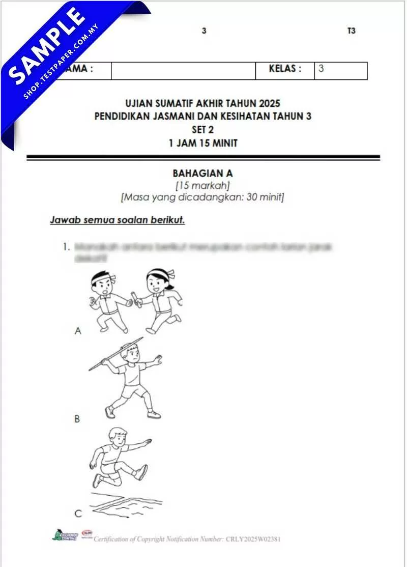 Download Ujian PJPK Akhir Tahun 3 2025 Berserta Dokumen Word dan JSU