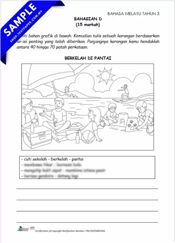Download Ujian Akhir BM Tahun 3 2025 Dalam PDF dan Word Serta JSU