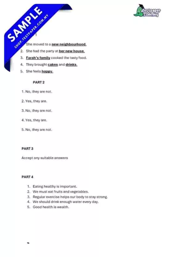 Bahan Soalan Akhir Tahun Bahasa Inggeris PPKI Tahun 6 2025 Dalam PDF dan Word