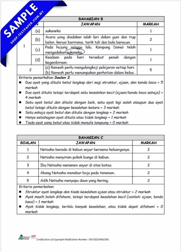 Download Ujian Akhir BM Tahun 3 2025 Dalam PDF dan Word Serta JSU