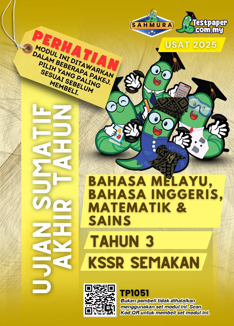 Himpunan Ujian Akhir Tahun 3 2025 KSSR Disediakan Dalam Word dan JSU Terkini