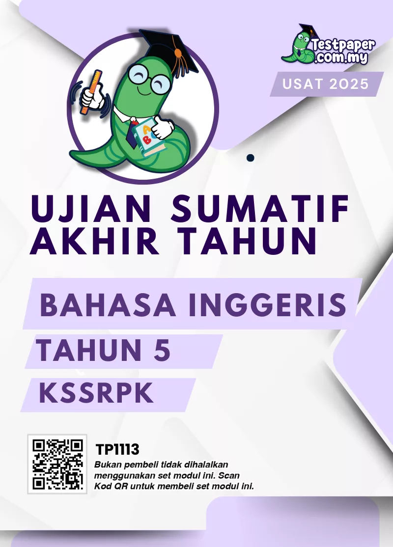 Bahan Soalan Akhir Tahun Bahasa Inggeris PPKI Tahun 5 2025 yang Terdapat PDF dan Word