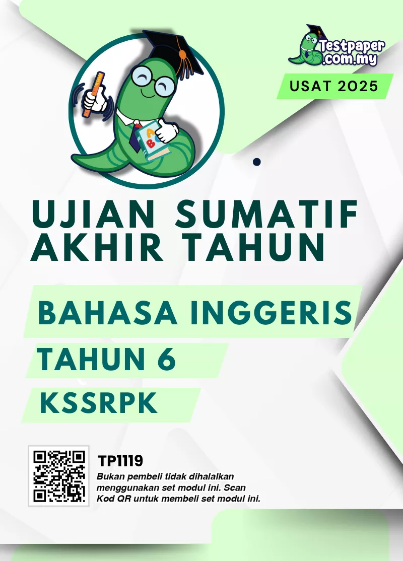 Bahan Soalan Akhir Tahun Bahasa Inggeris PPKI Tahun 6 2025 Dalam PDF dan Word