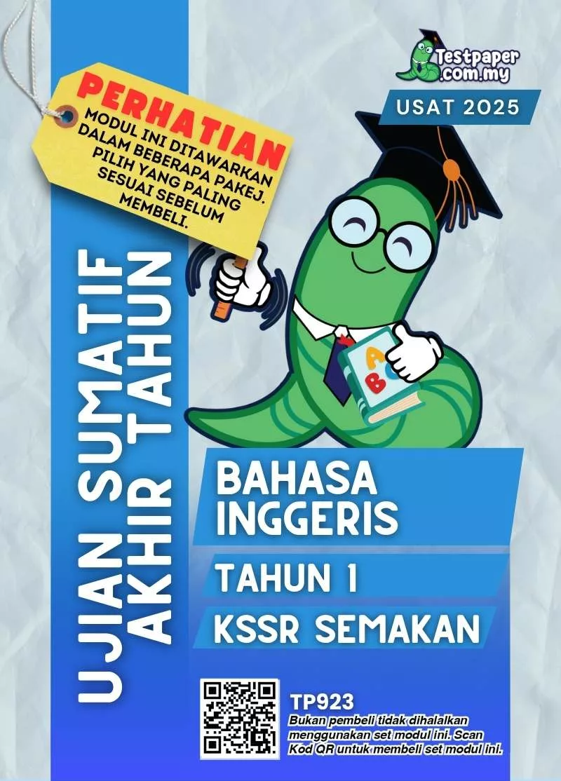 Bahan Soalan Bahasa Inggeris Tahun 1 Akhir Tahun 2025 untuk Guru dan Ibu Bapa!