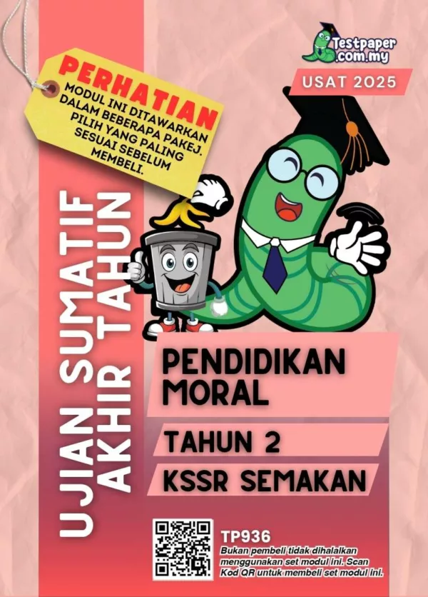 Download PDF Ujian Akhir Pendidikan Moral Tahun 2 2025 yang Ada Dalam Pakej Word dan JSU