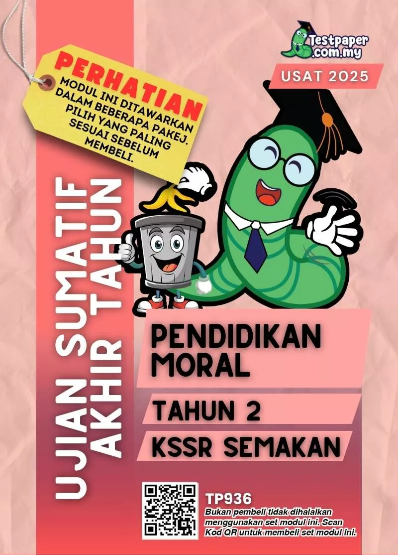 Download PDF Ujian Akhir Pendidikan Moral Tahun 2 2025 yang Ada Dalam Pakej Word dan JSU