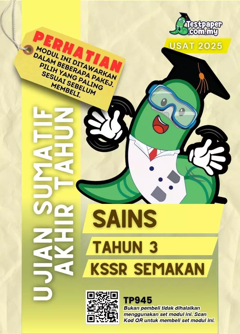PDF Ujian Sains Akhir Tahun 3 2025 Dalam Word dan JSU