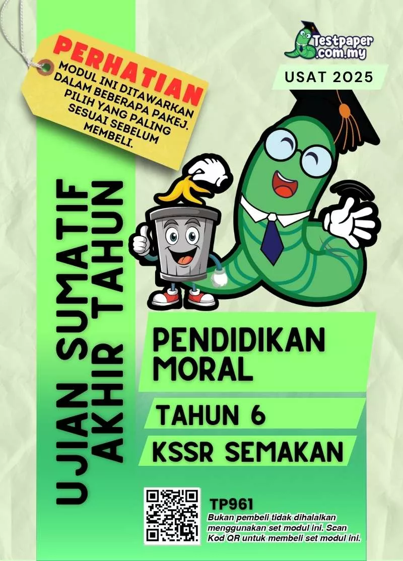Bahan Soalan UASA Pendidikan Moral Akhir Tahun 6 2025 Ada PDF dan Word Serta JSU