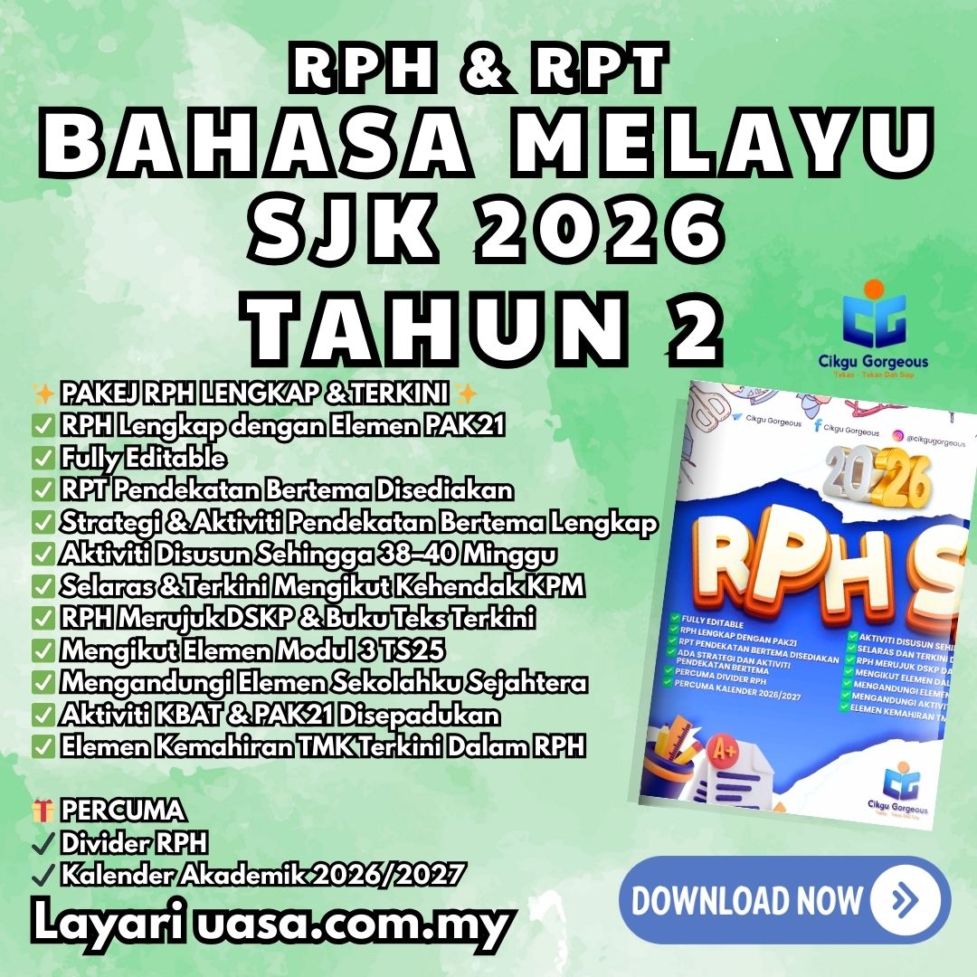 Download RPH dan RPT BM SJK Tahun 2 2026 Mengikut Silibus KPM dan DSKP