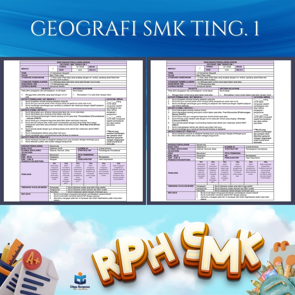 Download RPH dan RPT Geografi Tingkatan 1 2026 Lengkap Mengikut Silibus KPM Terkini 3 Download RPH dan RPT Geografi Tingkatan 1 2026 Lengkap Mengikut Silibus KPM Terkini