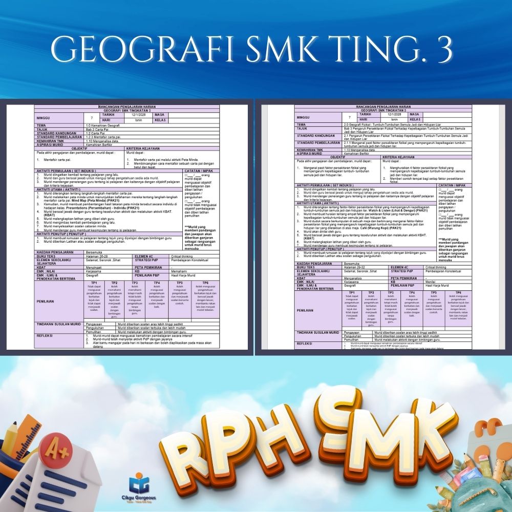 Koleksi RPH dan RPT Geografi Tingkatan 4 2026 Sesuai Untuk Guru Sekolah Menengah 3 Koleksi RPH dan RPT Geografi Tingkatan 4 2026 Sesuai Untuk Guru Sekolah Menengah - Image 2