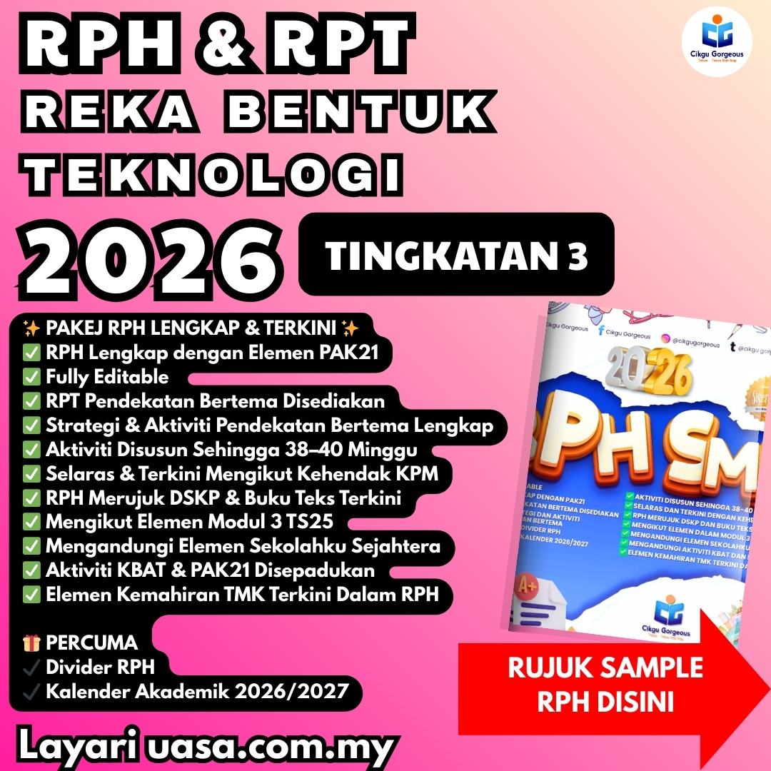 Download RPH dan RPT RBT Tingkatan 3 2026 Lengkap Mengikut Silibus KPM Terkini