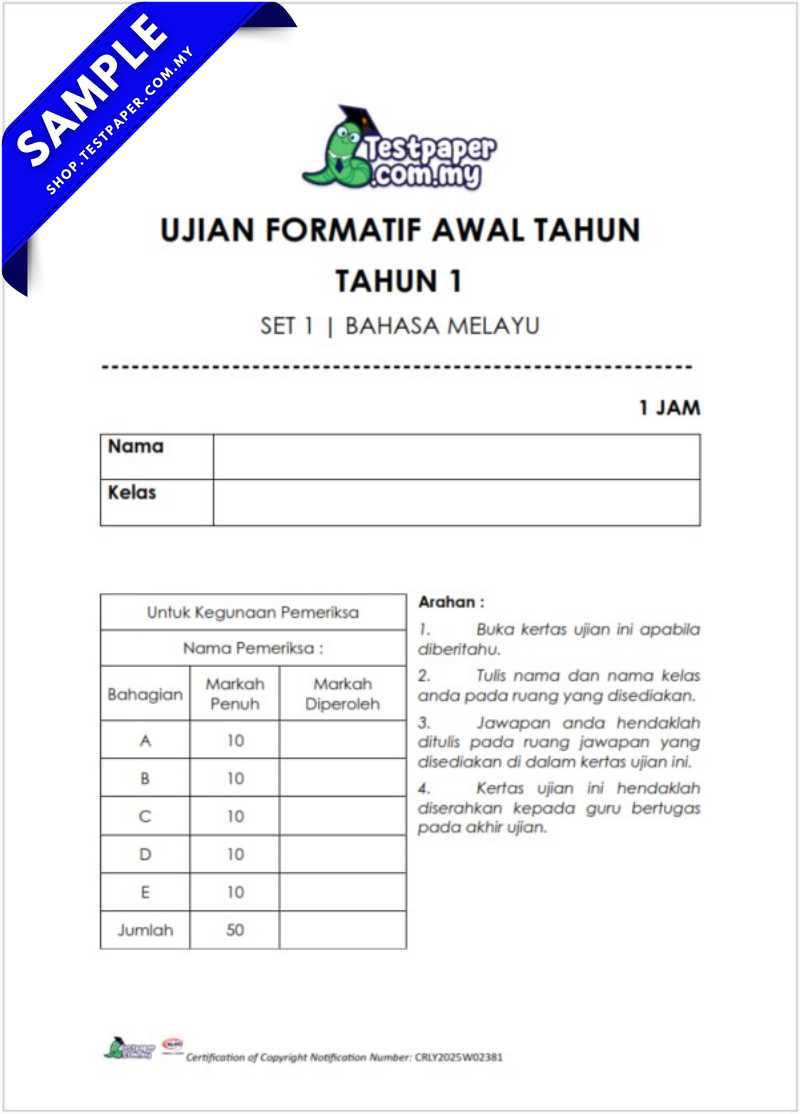Download Koleksi Soalan Latihan Ujian Awal Tahun 1 2026 Subjek BM, BI, Sains dan Matematik Penggal 1 Untuk Guru dan Ibu Bapa 3 Download Koleksi Soalan Latihan Ujian Awal Tahun 1 2026 Subjek BM, BI, Sains dan Matematik Penggal 1 Untuk Guru dan Ibu Bapa