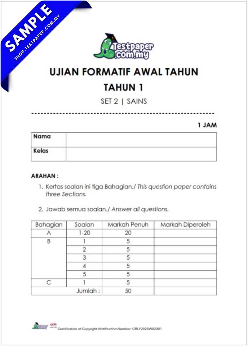 Download Koleksi Soalan Latihan Ujian Awal Tahun 1 2026 Subjek BM, BI, Sains dan Matematik Penggal 1 Untuk Guru dan Ibu Bapa 6 Download Koleksi Soalan Latihan Ujian Awal Tahun 1 2026 Subjek BM, BI, Sains dan Matematik Penggal 1 Untuk Guru dan Ibu Bapa