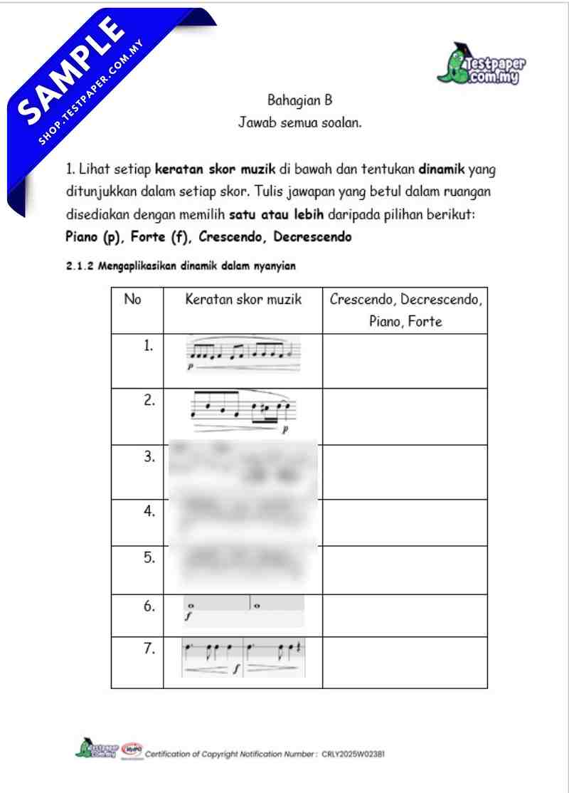 Dokumen Soalan Formatif Ujian Awal Tahun Pendidikan Muzik Tahun 6 2026 Terkini Penggal 1 6 Dokumen Soalan Formatif Ujian Awal Tahun Pendidikan Muzik Tahun 6 2026 Terkini Penggal 1