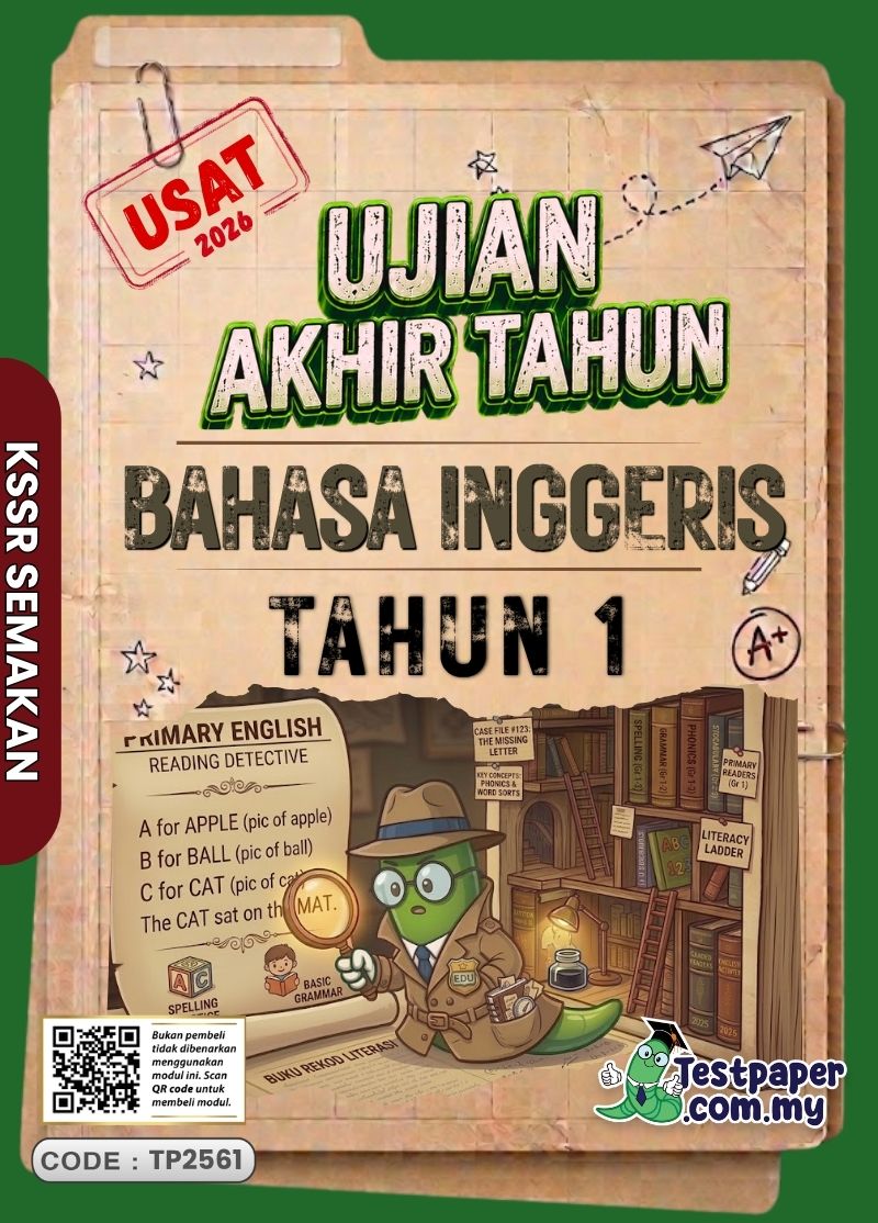 Koleksi Soalan Ujian Akhir BI Tahun 1 2026 UASA PDF dan Word Serta JSU Terkini