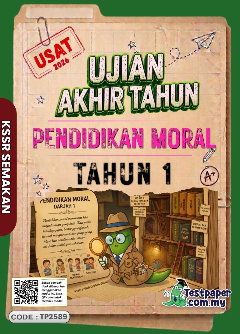 Bahan Ujian Akhir Pendidikan Moral Tahun 1 2026 UASA PDF dan Word Serta JSU Terkini