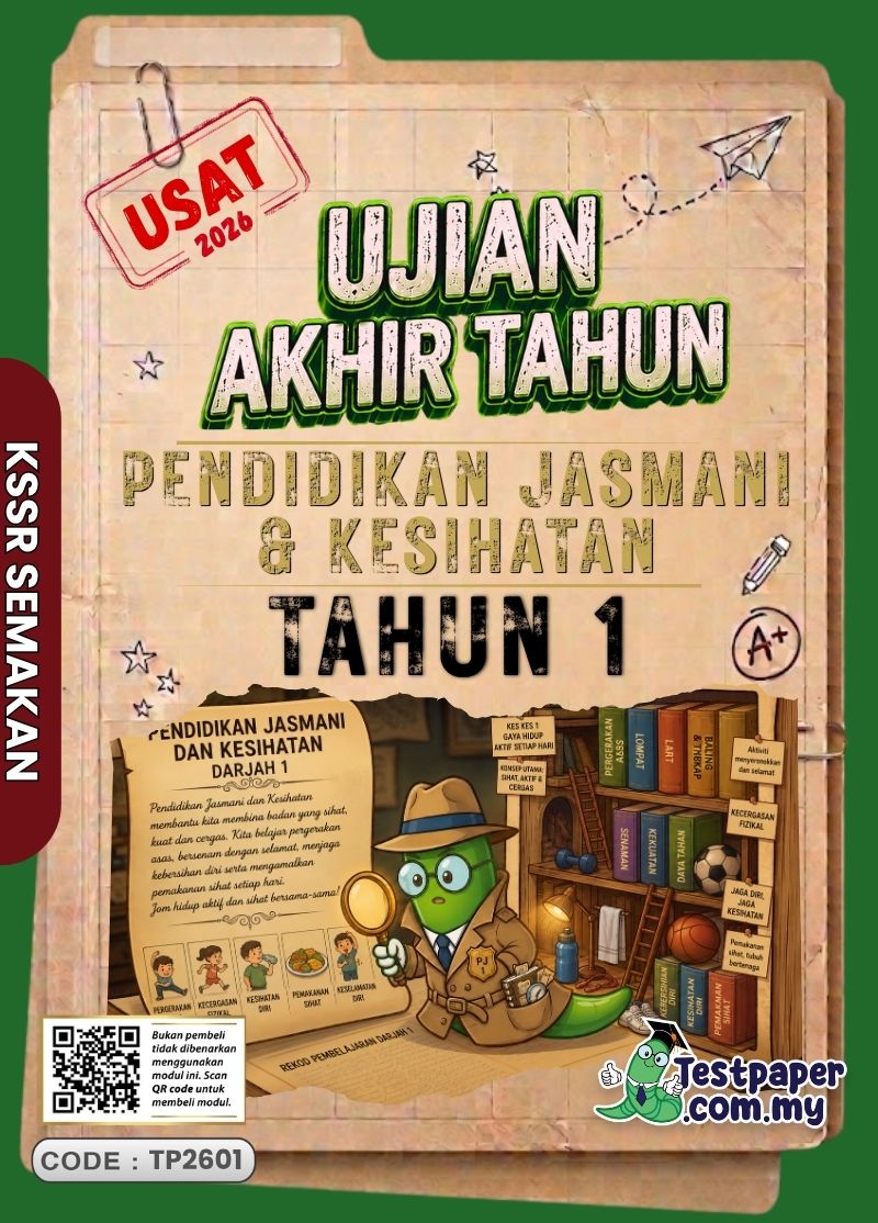Rujukan Ujian Akhir Tahun PJPK Tahun 1 2026 UASA PDF dan Word JSU
