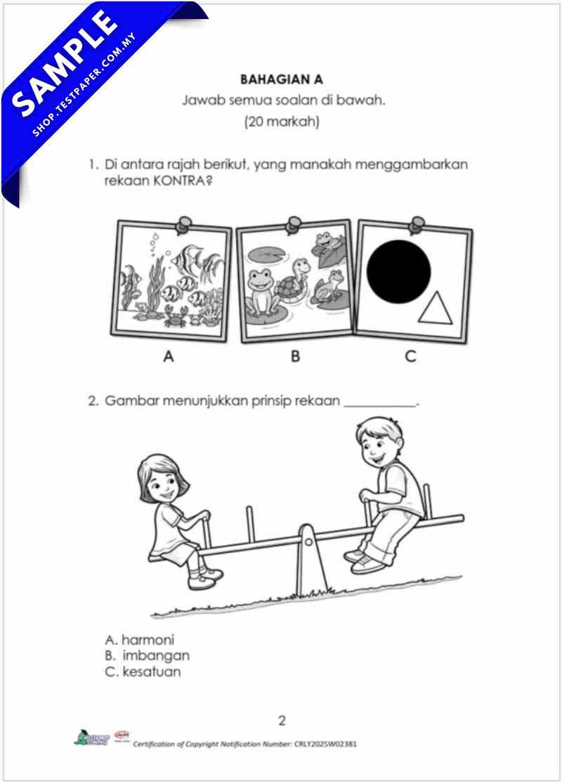 Bahan PDF Ujian Akhir Tahun PSV Tahun 1 2026 UASA PDF dan Word JSU 4 Bahan PDF Ujian Akhir Tahun PSV Tahun 1 2026 UASA PDF dan Word JSU