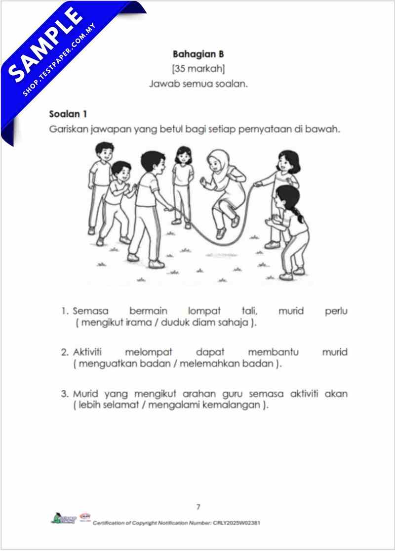 Rujukan Ujian Akhir Tahun PJPK Tahun 1 2026 UASA PDF dan Word JSU 5 Rujukan Ujian Akhir Tahun PJPK Tahun 1 2026 UASA PDF dan Word JSU