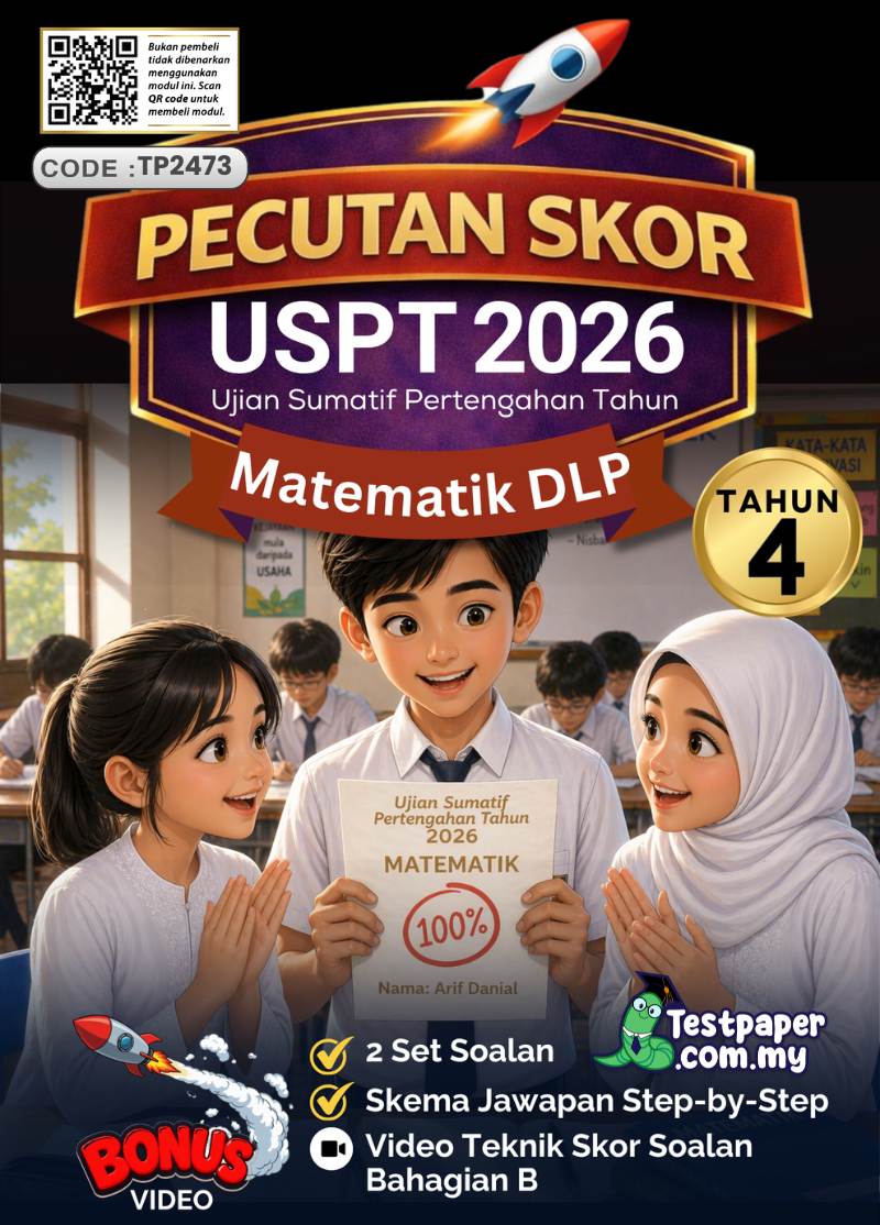 Koleksi Ujian Akhir Tahun Matematik Tahun 4 2026 UASA/PAT Dalam PDF