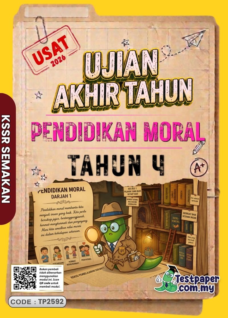 Dokumen Ujian Akhir Tahun Pendidikan Moral Tahun 4 2026 Sesuai UASA/PAT Ada PDF dan Word/JSU