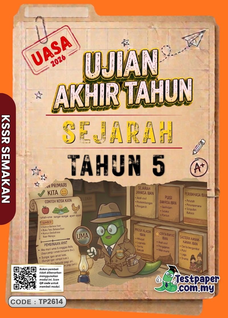Sumber Soalan Ujian Akhir Tahun Sejarah Tahun 5 2026 UASA/PAT Ada PDF dan Word Ada JSU