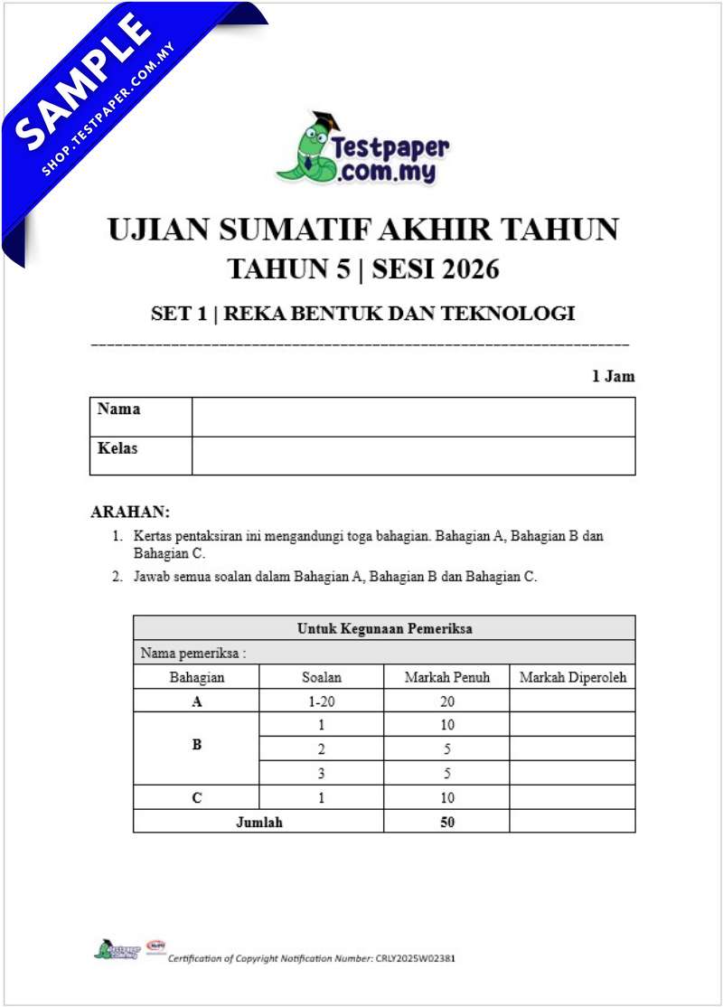 Download Ujian Akhir Tahun RBT Tahun 5 2026 Untuk UASA/PAT Ada PDF dan Word Ada JSU 3 Download Ujian Akhir Tahun RBT Tahun 5 2026 Untuk UASA/PAT Ada PDF dan Word Ada JSU