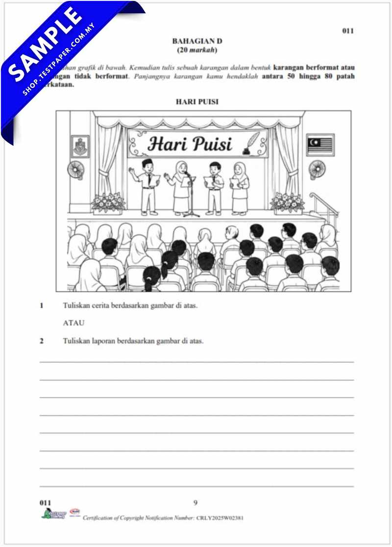 Download Kertas Ujian Akhir Tahun BM Tahun 6 2026 UASA/PAT Format Word dan PDF Serta JSU untuk Guru 5 Download Kertas Ujian Akhir Tahun BM Tahun 6 2026 Format Word dan PDF Serta JSU untuk Guru