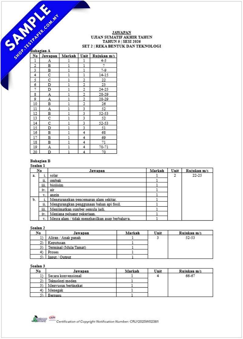 Download Ujian Akhir Tahun RBT Tahun 5 2026 Untuk UASA/PAT Ada PDF dan Word Ada JSU 7 Download Ujian Akhir Tahun RBT Tahun 5 2026 Untuk UASA/PAT Ada PDF dan Word Ada JSU